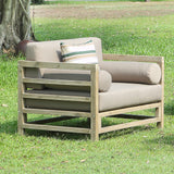 Grand Haven 4-Piece Acacia Wood Outdoor Patio Sofa Set With Table