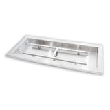 Bluegrass Living 24 Inch Stainless Steel Rectangular Drop-In Fire Pit Burner - Model# BFP24RK