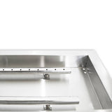 Bluegrass Living 24 Inch Stainless Steel Rectangular Drop-In Fire Pit Burner - Model# BFP24RK
