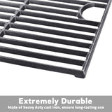Avenger 61192 17Äù Polished Porcelain Coated Cast Iron Grill Grates Replacement for Nexgrill 720-0888, 720-0670A, 720-0830H, Uniflame GBC981, Kenmore 41516106210 415.16106210 Gas Grill Grates, - Set of 2