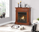 Duluth Forge Dual Fuel 400 Series Dual Fuel Ventless Gas Fireplace System With Mantel - 32,000 BTU