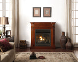 Duluth Forge Dual Fuel 400 Series Dual Fuel Ventless Gas Fireplace System With Mantel - 32,000 BTU