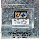 ProCom Dual Fuel Ventless Gas Fireplace System With Corner Combo Mantel - 15,000 BTU, T-Stat