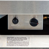 Duluth Forge Vent Free Stainless Outdoor Gas Fireplace Insert With Fire Glass Media and Log Set