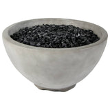 Bluegrass Living 24 Inch Ashwick MGO Propane Fire Pit Table with Glass Beads, Lava Rocks and Cover - Model# HF36177AA-S