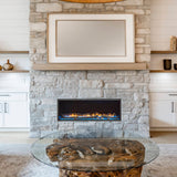 Bluegrass Living Envision Vent Free Linear Fireplace - 48 Inch, Remote Control