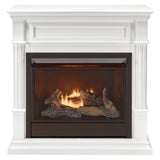 Duluth Forge Dual Fuel 300 Series Ventless Gas Fireplace System With Mantel - 26,000 BTU, Remote Control