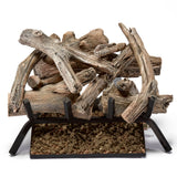 Bluegrass Living Vented Natural Gas Fireplace Log Set - 18 in. Driftwood, 45,000 BTU, Match Light - Model# BVL18-1