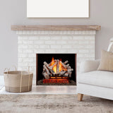Bluegrass Living Vented Natural Gas Fireplace Log Set - 24 in. Birch Wood, 55,000 BTU, Match Light - Model# BVL24-2