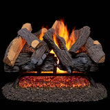 Duluth Forge Vented Natural Gas Log Set With Remote Control Kit - 18 in., 45,000 BTU, Heartland Oak - Model# FNVL18-1-RO