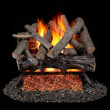 Bluegrass Living Vented Natural Gas Fireplace Log Set - 18 in. Rustic Oak, 45,000 BTU, Match Light - Model# BVL18-3