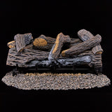 Duluth Forge Ventless Dual Fuel Gas Log Set - 24 in. Berkshire Stacked Oak