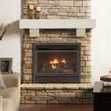 Duluth Forge 48-Inch Fireplace Shelf Mantel With Corbels - Antique White Finish