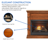 Duluth Forge Dual Fuel Ventless Gas Fireplace - 26,000 BTU