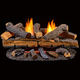 Duluth Forge Ventless Dual Fuel Gas Log Set - 30 in. Berkshire Split Oak