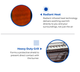 Avenger Portable Infrared Propane Gas Outdoor Heater - 9,000 BTU, Operates on 1 Lb. Propane Tank - Model# FBDPI9