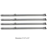 Avenger CBRK-1 Universal BBQ Burner Repair Kit Includes Stainless Heat Plate Tent Shields, Grill Burners and Adjustable Crossover Tubes - Replacement for Char-Broil Performance 475 4 Burner 463673517, 463673017, 463376018P2, 463376117 Gas Grills