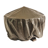 Bluegrass Living 26 Inch Cast Iron Deep Bowl Fire Pit with Cooking Grid, Weather Cover, Spark Screen, and Poker - Model# BFPW26D-CC