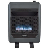 Bluegrass Living Vent Free Blue Flame Gas Space Heater With Blower and Base Feet - 20,000 BTU, T-Stat Control