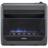 Bluegrass Living Vent Free Blue Flame Gas Space Heater With Blower and Base Feet - 30,000 BTU, T-Stat Control