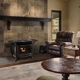 Duluth Forge Dual Fuel Ventless Gas Stove - 26,000 BTU, Remote Control, Gloss Black Finish - Model# FDSR25-GF