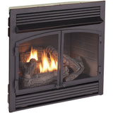 Duluth Forge FDF400RT-ZC, Vent Free Indoor Fireplace Insert Zero Clearance 32,000 BTU, Dual Fuel Propane and Natural Gas, Yellow Flame, Remote Thermostat Control