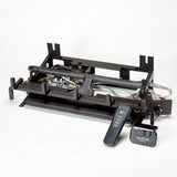 Duluth Forge Ventless Dual Fuel Gas Log Set - 30 in. Berkshire Split Oak