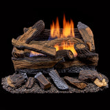 Duluth Forge Ventless Dual Fuel Gas Log Set - 18 in. Split Red Oak