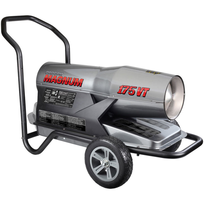ProCom PCK175VT, Forced Air Heater Construction 175,000 BTU Multi-fuel Kerosene #1/#2 Diesel fuel #1/#2 Fuel Oil and JP8/Jet A Variable Thermostat Control