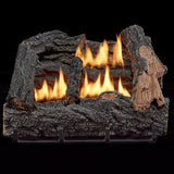 HearthSense Ventless Dual Fuel Gas Log Set - 18 in., 30,000 BTU, Manual Control - Model# VFL18M