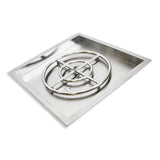 Bluegrass Living 24 Inch Stainless Steel Square Drop-In Fire Pit Burner - Model# BFP24SK