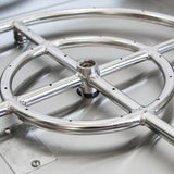 Bluegrass Living 24 Inch Stainless Steel Square Drop-In Fire Pit Burner - Model# BFP24SK