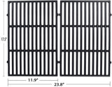 Avenger 7638 17.5Äù Porcelain Coated Cast Iron Grill Grates Replacement for Weber Spirit 300 Series Spirit E310 Spirit 310, for Weber Genesis Silver & Gold Series - Set of 2