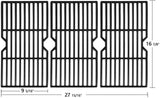 Avenger 16 7/8ÄôÄô 68763 Polished Porcelain Coated Cast Iron Grill Grates Replacement for Charbroil 463436213, 463436214, 463436215, 463420508, 463420509, 463440109, 463441312, 463441514 Grills, - Set of 3