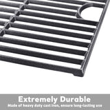 Avenger 61192 17Äù Polished Porcelain Coated Cast Iron Grill Grates Replacement for Nexgrill 720-0888, 720-0670A, 720-0830H, Uniflame GBC981, Kenmore 41516106210 415.16106210 Gas Grill Grates, - Set of 2