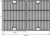 Avenger 61192 17Äù Polished Porcelain Coated Cast Iron Grill Grates Replacement for Nexgrill 720-0888, 720-0670A, 720-0830H, Uniflame GBC981, Kenmore 41516106210 415.16106210 Gas Grill Grates, - Set of 2