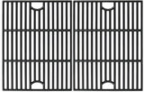 Avenger 61192 17Äù Polished Porcelain Coated Cast Iron Grill Grates Replacement for Nexgrill 720-0888, 720-0670A, 720-0830H, Uniflame GBC981, Kenmore 41516106210 415.16106210 Gas Grill Grates, - Set of 2