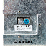 ProCom Dual Fuel Ventless Gas Fireplace System With Corner Combo Mantel - 10,000 BTU, T-Stat Control