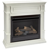 Duluth Forge DFS-300LT-3WT, Vent Free Fireplace System, Fireplace: FLF300T and Mantel: CM300-3-WT, T-Stat Control