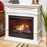 Duluth Forge DFS-300LT-3WT, Vent Free Fireplace System, Fireplace: FLF300T and Mantel: CM300-3-WT, T-Stat Control