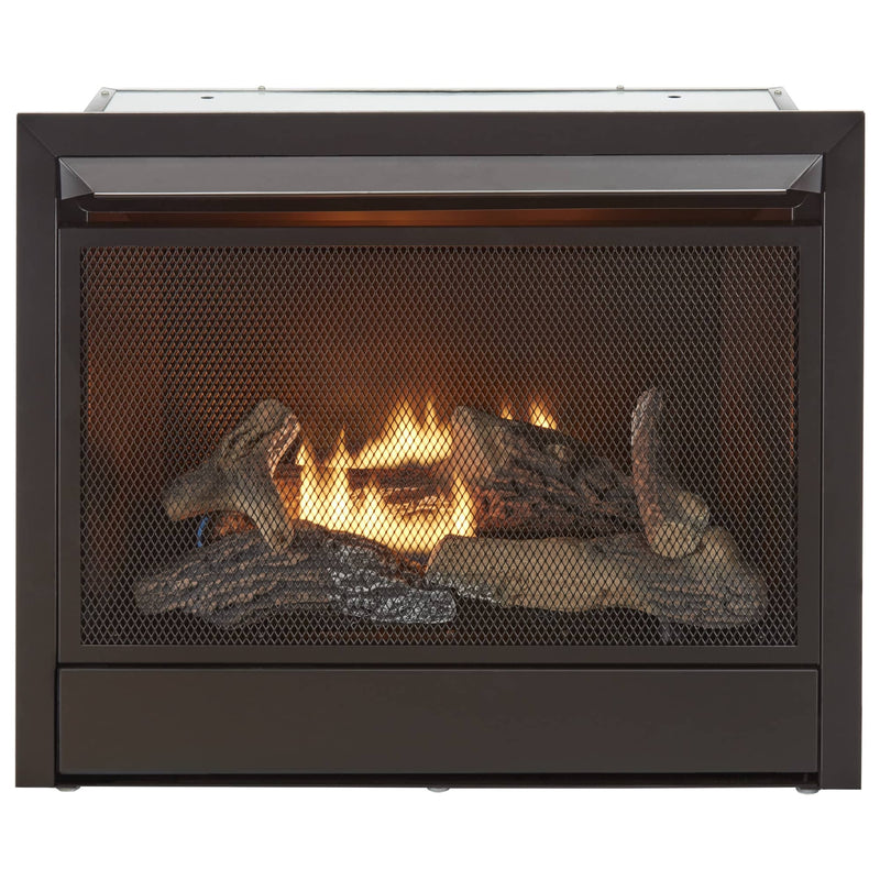 Duluth Forge Ventless Gas Fireplace Fireplace Insert - 26,000 BTU, Remote Control