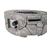 Bluegrass Living 28 Inch Edinburgh MGO Propane Fire Pit Table with Glass Beads and Cover - Model# HF09501AA