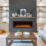 Bluegrass Living Envision Vent Free Linear Fireplace - 48 Inch, Remote Control