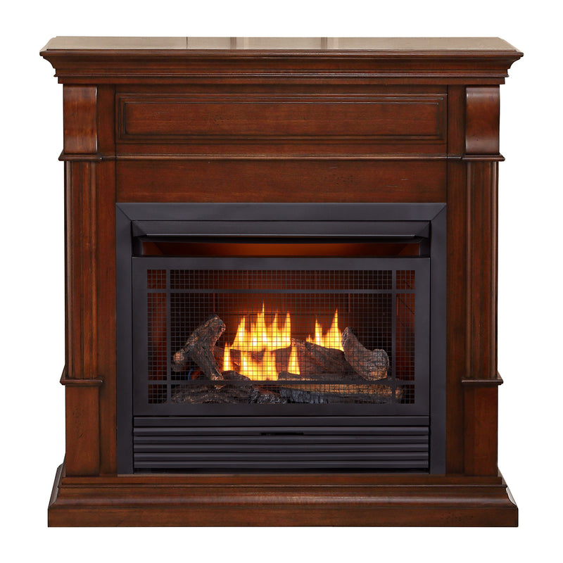 Duluth Forge DFS-300LR-3AC, Vent Free Fireplace System, Fireplace: FLF300R and Mantel: CM300-3-AC, Remote Control