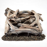Bluegrass Living Vent Free Dual Fuel Gas Log Set - 18 in. Driftwood, 30,000 BTU, Remote Control - Model# B18DR-UL2
