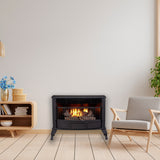 Duluth Forge QSL250T, Vent Free Indoor Stove 25,000 BTU, Propane Gas, Thermostat Control