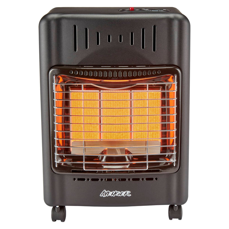 Avenger Portable Outdoor Propane Cabinet Heater – 18,000 BTU Radiant Gas Heater with Tip-Over & ODS Safety Shut-Off - Model # 22BF-A00