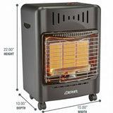 Avenger Portable Outdoor Propane Cabinet Heater – 18,000 BTU Radiant Gas Heater with Tip-Over & ODS Safety Shut-Off - Model # 22BF-A00