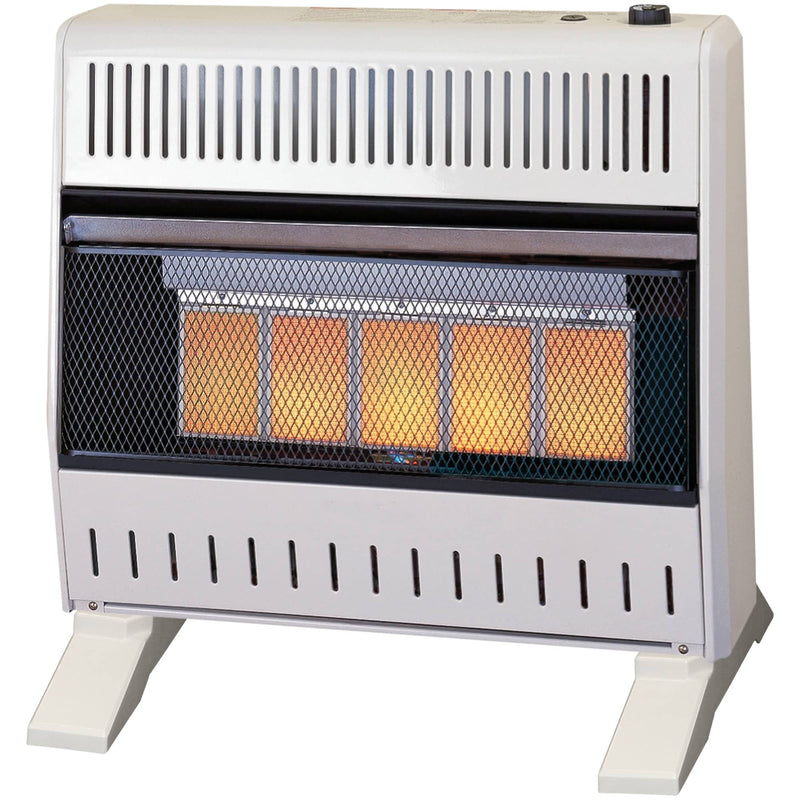 ProCom Heating Natural Gas Ventless Infrared Plaque Heater With Base Feet - 30,000 BTU, T-Stat Control - Model# MN300TPA-B