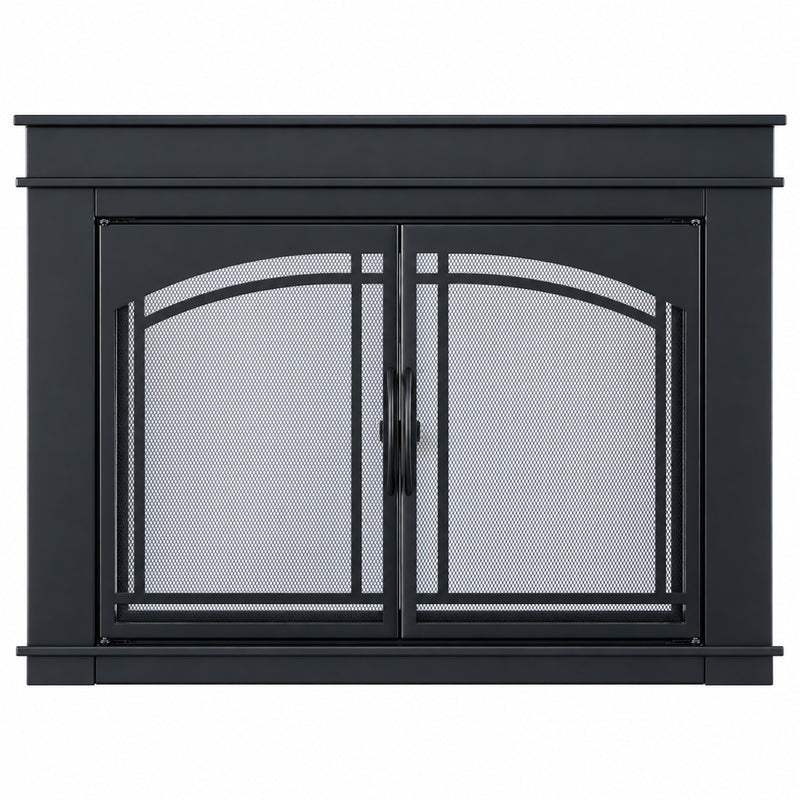 Duluth Forge Branford Fireplace Glass Doors With Screen